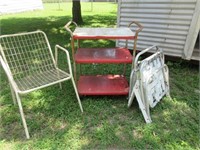 Vintage Kitchen cart & chairs