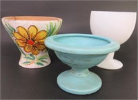 McCoy Pottery, milk glass & Italian vases