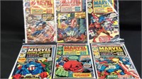Six marvel double feature comic books