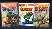 Three G.I. combat comic books
