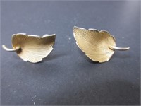 12 K Gold Clip Earrings
