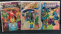 Three vintage $.12 justice league America comic