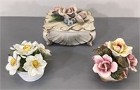 Porcelain Flower Box & Pots