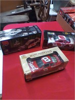 3 nascar die cast cars