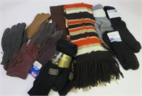 Group of Men's Gloves, Scarves and socks