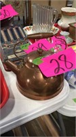 Copper tea kettle