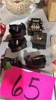 Miniature register irons and coffee grinder