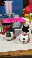 Snowman decor 2pc lot