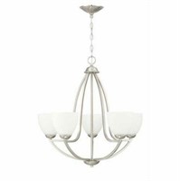 5 Light brushed nickel Chandlier