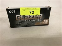 BLAZER 9MM LUGER 50 RDS FMJ AMMO