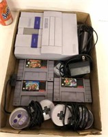 SUPER NINTENDO SYSTEM, CONTROLLERS, GAMES
