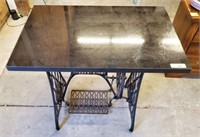 SINGER SEWING MACHINE TABLE/MARBLE TOP