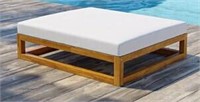 Bustos Premium Grade A Outdoor Teak Ottoman With