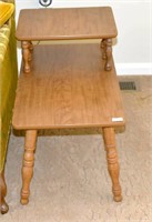 Pair of Vintage Step Down Side Tables - Measures