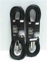 2- STUDIO LIVE SESSIONS MICROPHONE CABLE