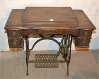 Antique Treadle Sewing Machine - the sewing