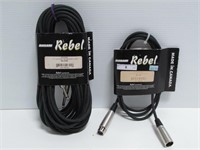 REBEL 50 FT SPEAKER & 6 FT MICROPHONE CABLE