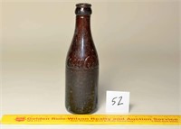 Vintage Amber Colored Coca-Cola Bottle from