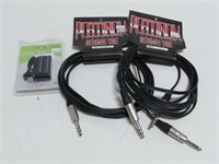 2-PLATINUM INSTRUMENT CABLES & GUITAR MATE TUNER