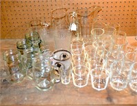 Large Group Lot of Assorted Glassware - including