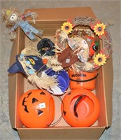 Box of Halloween and Fall Décor