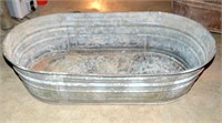 Large Vintage Galvanized Washtub
