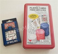Deluxe Playing Cards, Poker Chips & Dice