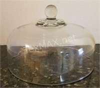 11in Glass Dish/Cake Cover
