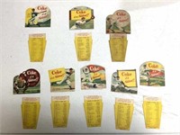 Lot of 8 Coke Baseball Cards 1952