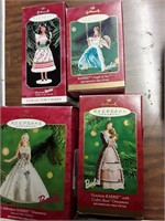 HALLMARK COLLECTORS SERIES BARBIE ORNAMENT LOT