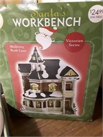 SANTAS WORKBENCH SNOW VILLIAGE