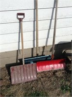 Three Snow Shovels