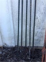 Five Steel Posts