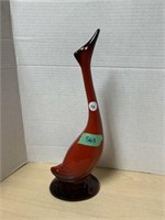 Red Ceramic Bird Figure - Danesi Arts