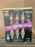 New Feit Electric Led Chandelier Bulbs 40W 6 Pack