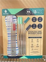 New Manna Stainless Steel Reusable Straw &