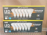 2 Feit LED 90 CRI Dimmable BR30 Flood Bulbs 65
