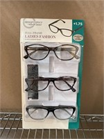 3 PACK Foster Grant Reading Glasses Cheaters