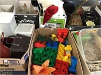 Plush Toys, Plastic Blocks, Decor, Vases 6boxes
