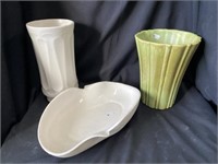 Usa Dish, Floraline Vase, Haeger Vase