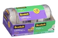 New Scotch Magic & Gift Wrap Tape Rolls, 0.75 x