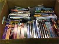 Box of dvds including,The Bourne Supremacy,