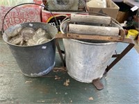 Glass Jar Lids, Galvanized Bucket, Mop Bucket