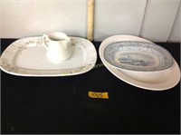 1 Hanley platter, Royal Copeland platter and 1