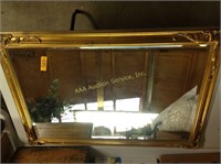 Resin gold framed mirror