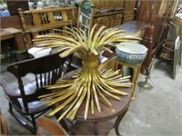 DECORATIVE ALL METAL TABLE BASE -- NO TOP