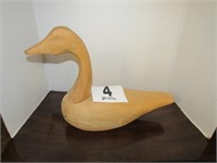Hand Carved Wooden Goose 16x13.5"