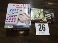 FAO Schwartz Double Six Dominoes & Double 15