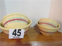 Set of (4) Crock Mixing Bowls