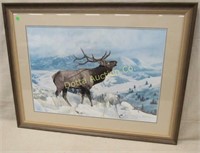 CHARLES FRACE LIMITED EDITION ELK PRINT: